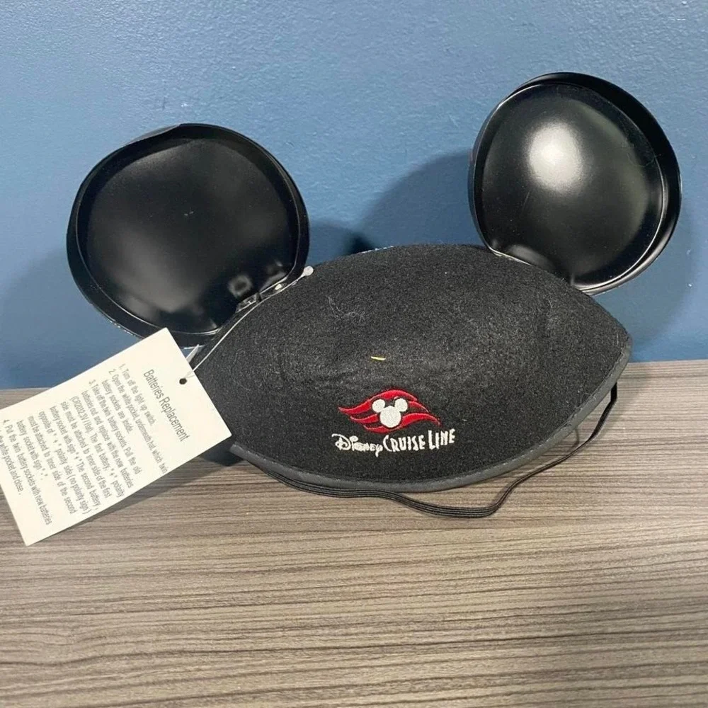 Disney Cruise Line Mickey Ears Hat Fireworks & Ship Exclusive‎ NWT